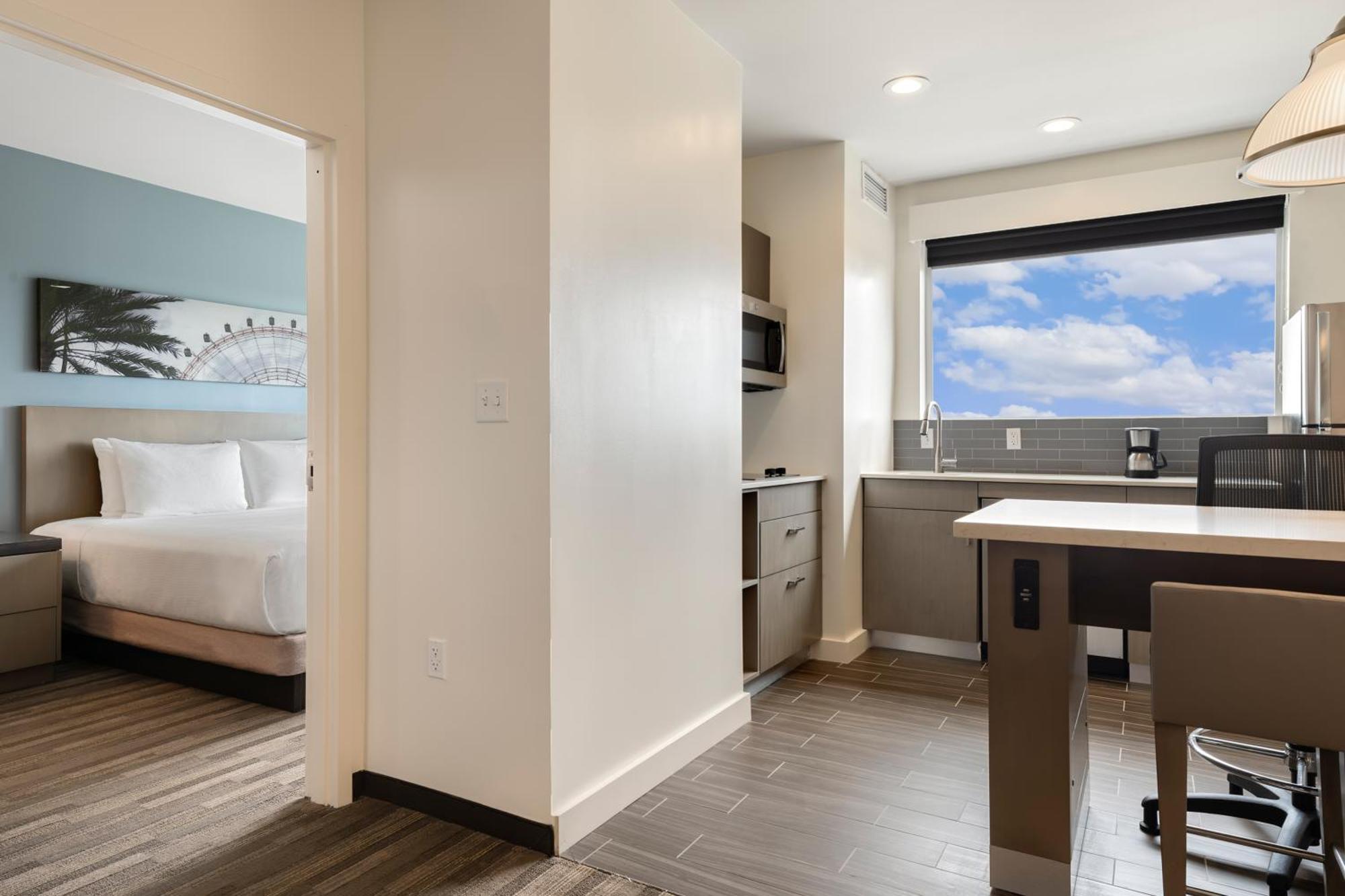 One-Bedroom King Suite Sofa Bed Kitchen