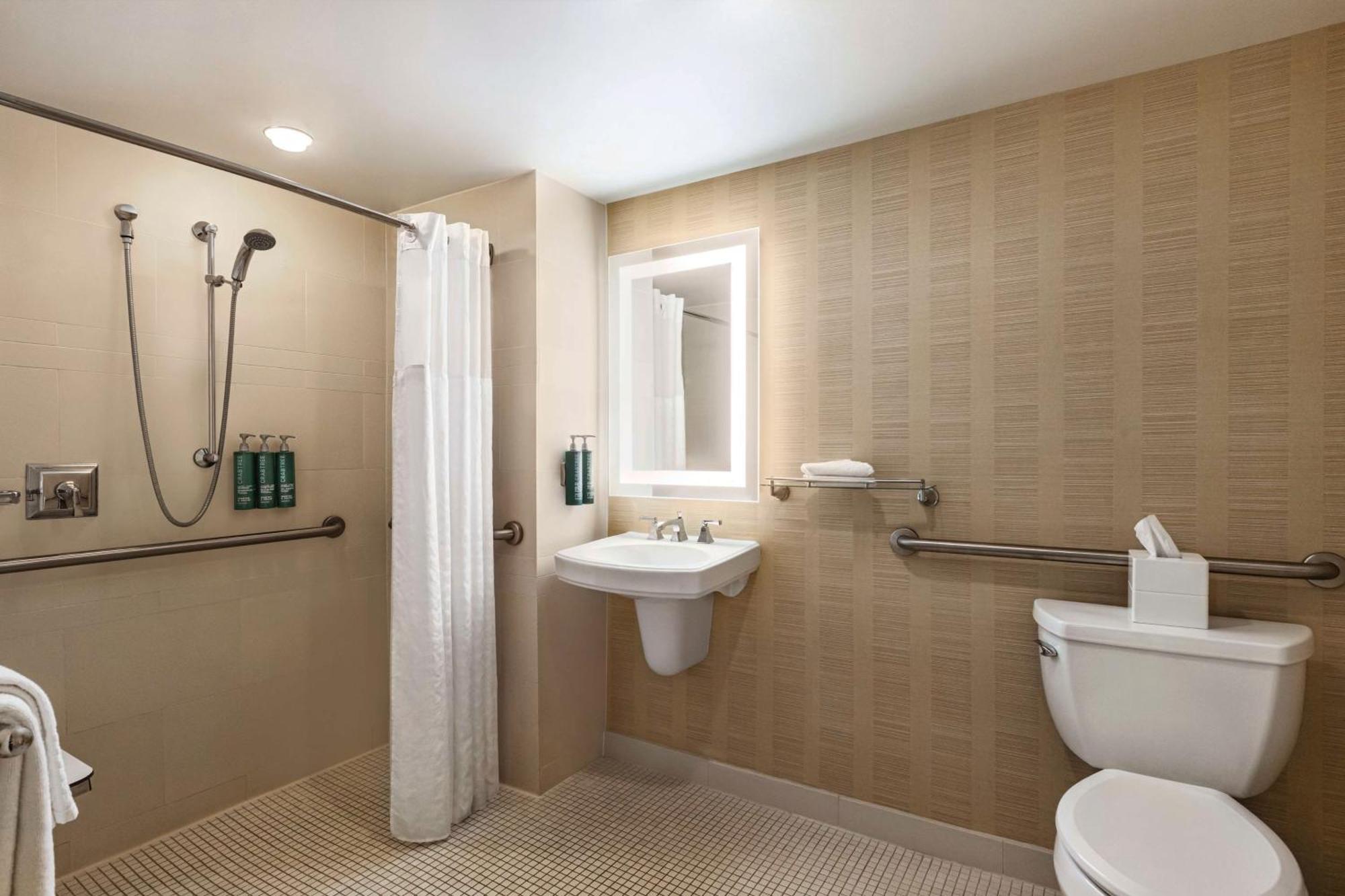 King Room Roll Shower Hearing Accessible