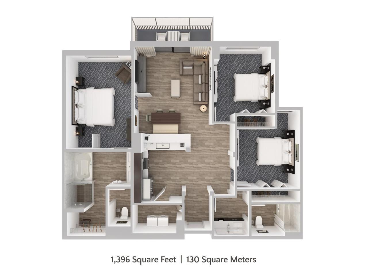 Three-Bedroom Two Bath Condo Water Park Access