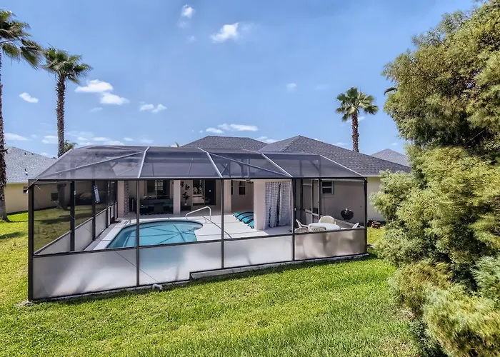 New Modern Relaxing 4 Bedroom Pool Villa Near Disney'S Parks