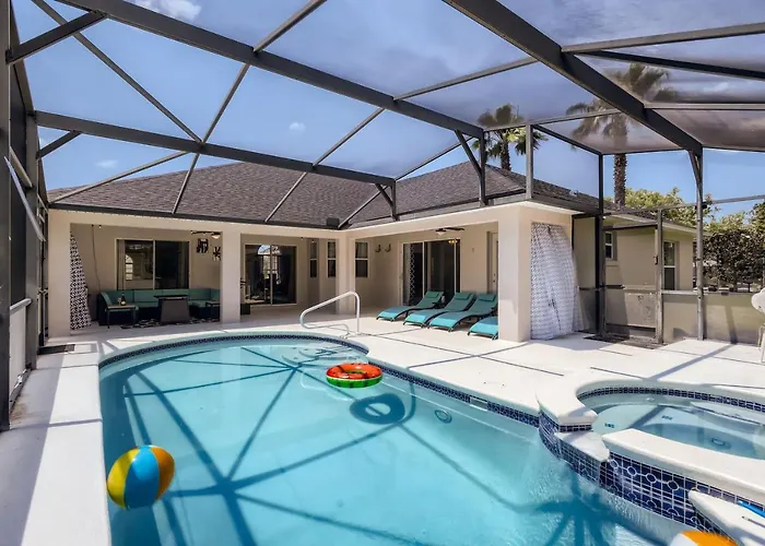 New Modern Relaxing 4 Bedroom Pool Villa Near Disney'S Parks