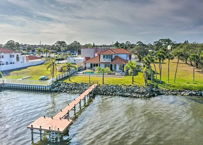 Riverfront Titusville Home W/ Pool + Pickleball!