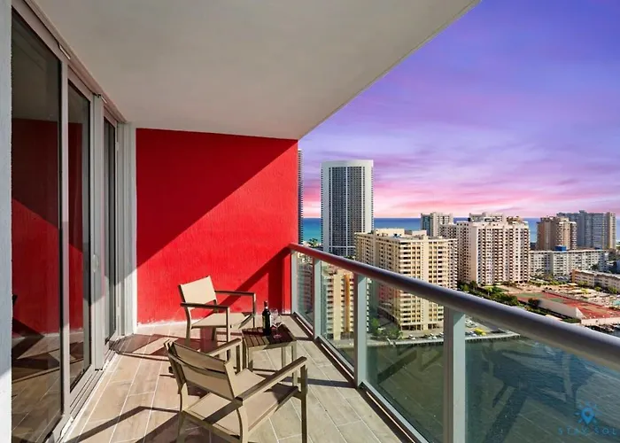 Near Beach - Balcony With View - Pool - Gym