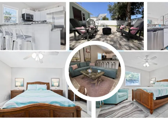 Beachy 2/1 Condo, One Block Downtown Palm Harbor!