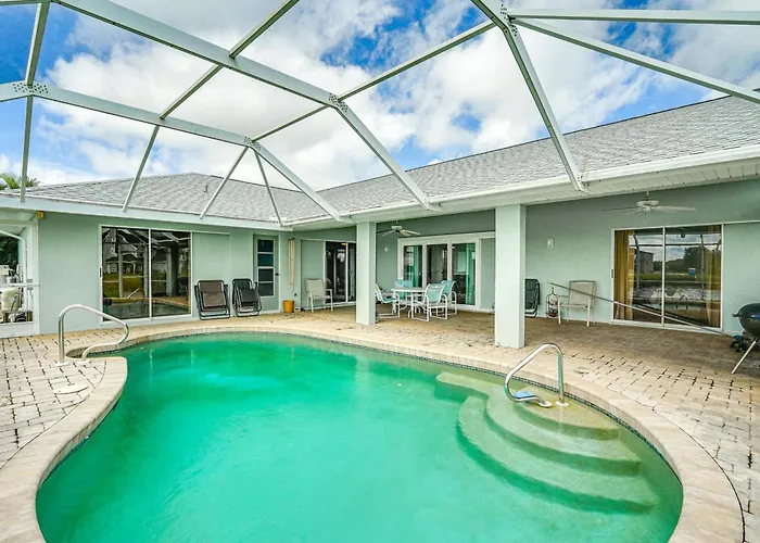 Waterfront Home W/ Private Pool In Cape Coral