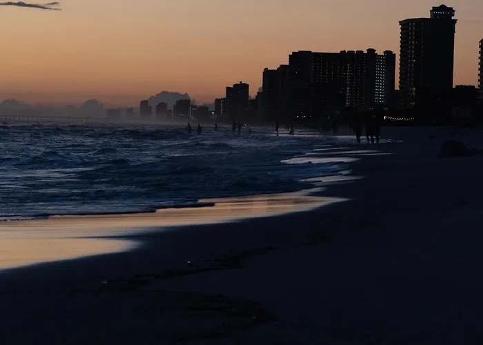Oceanfront Beach! Condo Couples Getaway,Honeymoon Sweet, Perfectly Cozy Beach Front Condo, Full Kitchen, Pool, Free Parking,Check-In At Door You Will Love This Condo It Is A Perfect Location Near Everything Panama City Beach Florida