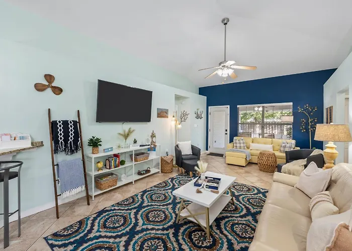 Beautiful Pet Friendly Home, Tropical Pool, Minutes To Private Beach Access, Many Extra Amenities, Please See Host Info