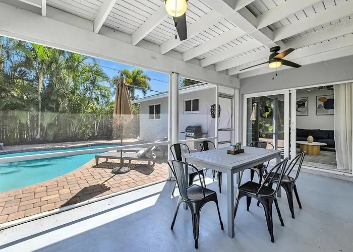 Wonderful Tropical Pool House In Delray Near Ocean