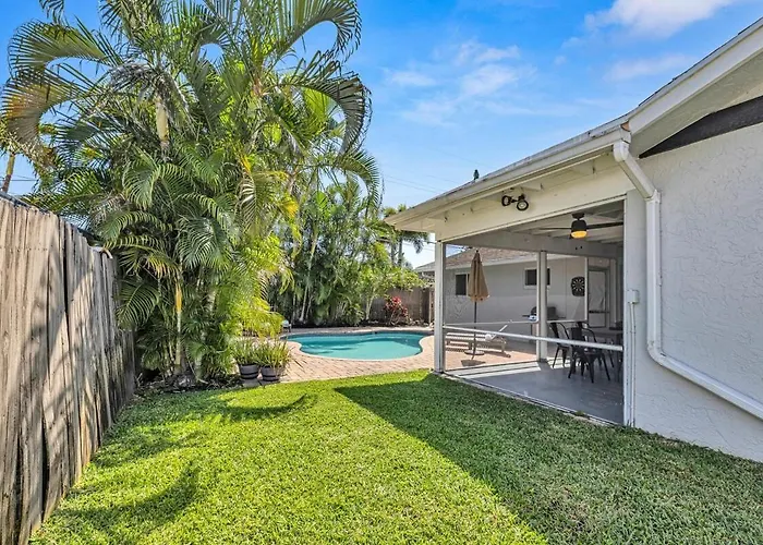 Wonderful Tropical Pool House In Delray Near Ocean