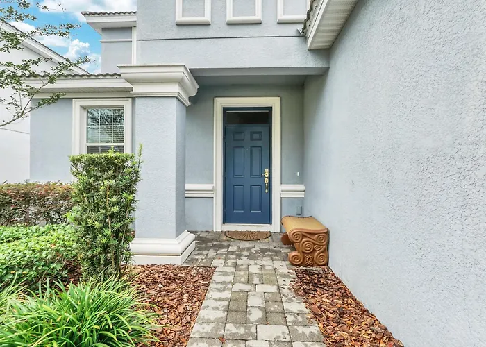 Villa At Champions Gate Resort In Orlando Near Theme Parks With Private Pool, Spa & Movie Theater