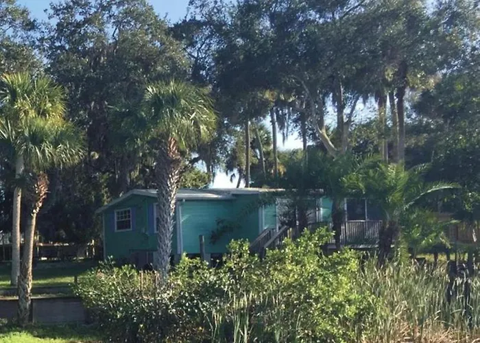 Waterfront Cottage Rental With A Dock On The San Sebastian River, Florida