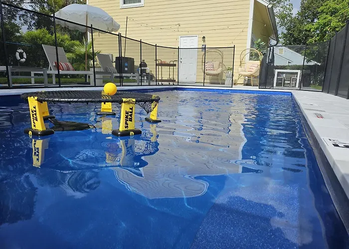 Heatedpoolpatioking Bedsbbqnear Beachplayroom