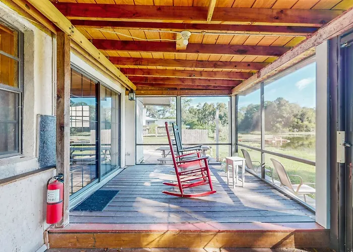 Lakefront Home With Water Views, Foosball, Screened Porch, & Private W/D