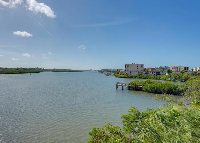 Large Balcony & Water Views: Indian Shores Condo!