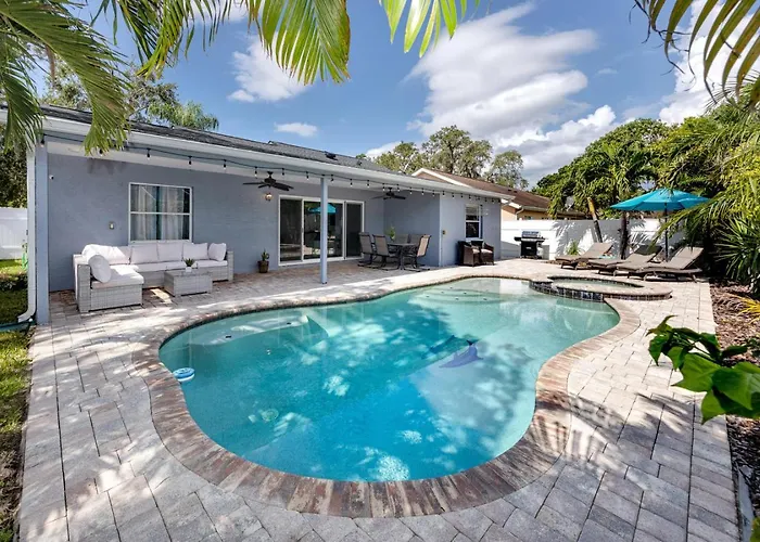 New! Palm Harbor Hideaway - Beautiful, Spacious 4Br Home With Amazing Pool