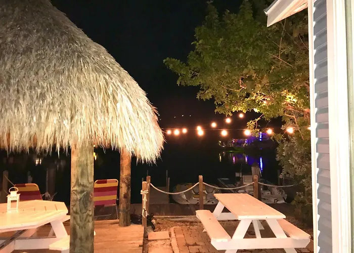 Waterfront Tiny Home Pool Dock Kayaks Paddleboards