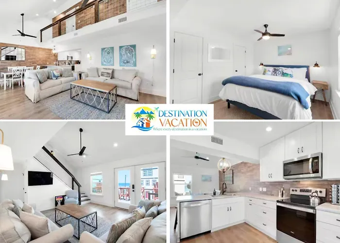 Beachfront Bliss 3Br Home Walk To Sand Sleeps 10