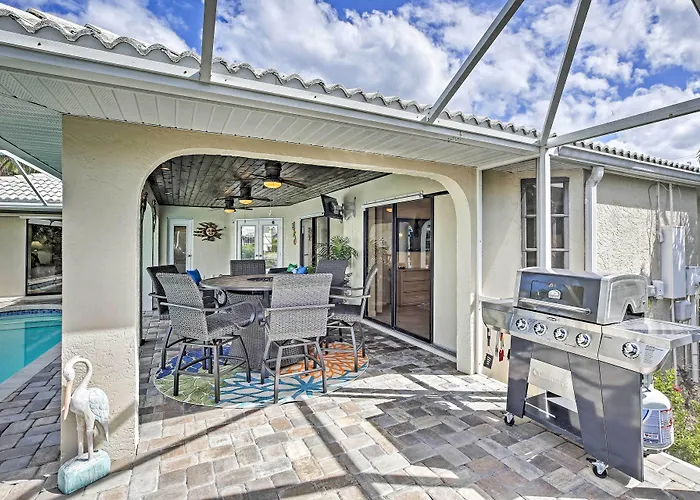 Canal Waterfront Home With Private Pool & Dock!
