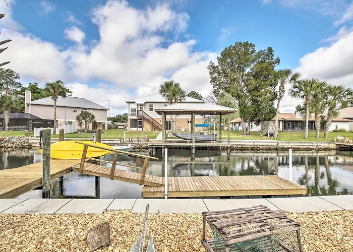 Canal-Front Home W/ Boat Dock In Crystal River